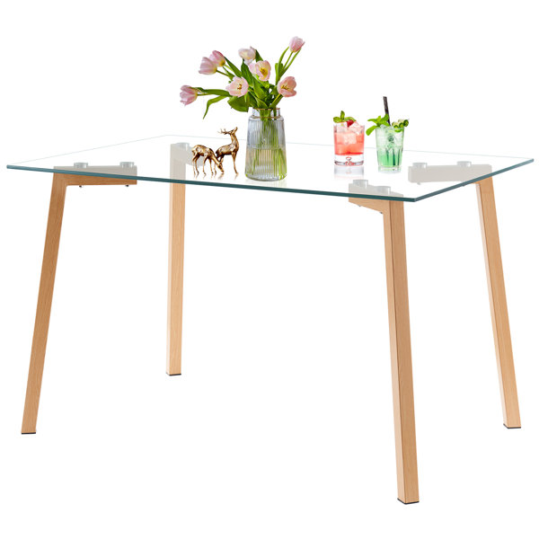 Oliver Erneshia Glass Dining Table Wayfair
